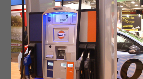 estacion de servicio decorada